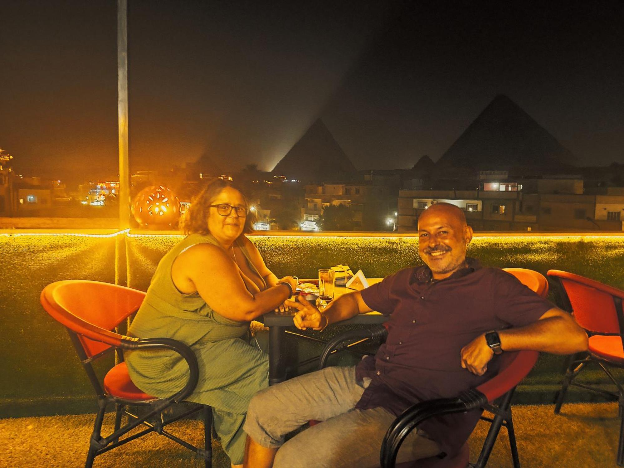Magic Golden Pyramids View